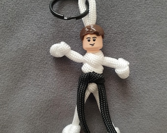 Llavero mini figura de Judo, Karate y artes marciales.