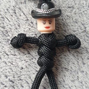 イギリスの女性警察官のキーホルダー。