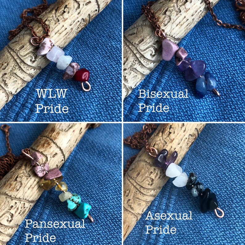 PRIDE Flag Crystal Copper Necklace Bracelet