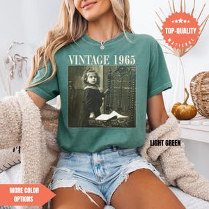Personalised 60th Birthday Shirt, Custom Photo Comfort Colors Birthday Shirt, 30th Birthday Gift, 40th Birthday Gift, Vintage 1995 Shirt