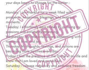 Law of attraction daily affirmations | manifest