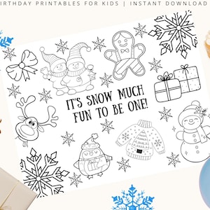 It's snow much fun to be one | Christmas Winter Onederland (Instant Download)