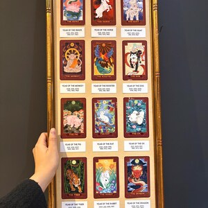 Orm Zodiac Tarot-klistermärke Vattentätt kinesiskt nyårsklistermärke för dekoration 2025 Lunar New Year vinylklistermärke Orm stansat klistermärke Orm Tarot bild 8
