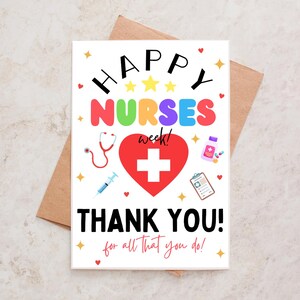 Printable Nurse Week Tags, Nurse Appreciation Gift Tags, Nurses Week Thank You Tags, Nurse Gift Tags PDF