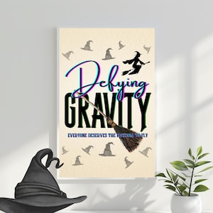 Defying Gravity Wicked Party Sign bewerkbare afdrukbare sjabloon Digitale Download Wicked Birthday Party Decor Wicked Theme Verjaardagsteken