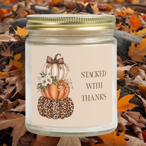 Thanksgiving-Candle, Autumnal Candle, Fall-Pumpkin Candle, Candle for Fall Lovers, Pumpkin Lover Candle, Thanksgiving-Table Candle
