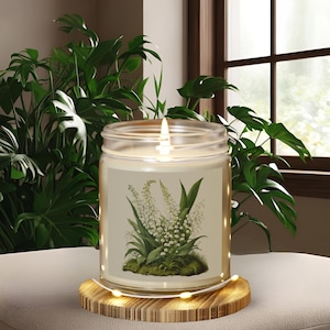 Lily of-the Valley Candle, "Lily of the Valley", Lily-of-the-Valley Lover, Moss Lover Gift, Nature Lover Candle, Nature Candle, Lily-Valley