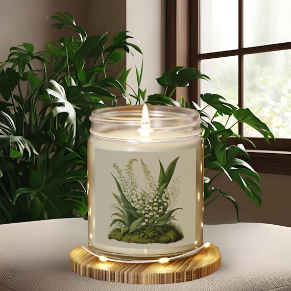 Lily of-the Valley Candle, "Lily of the Valley", Lily-of-the-Valley Lover, Moss Lover Gift, Nature Lover Candle, Nature Candle, Lily-Valley