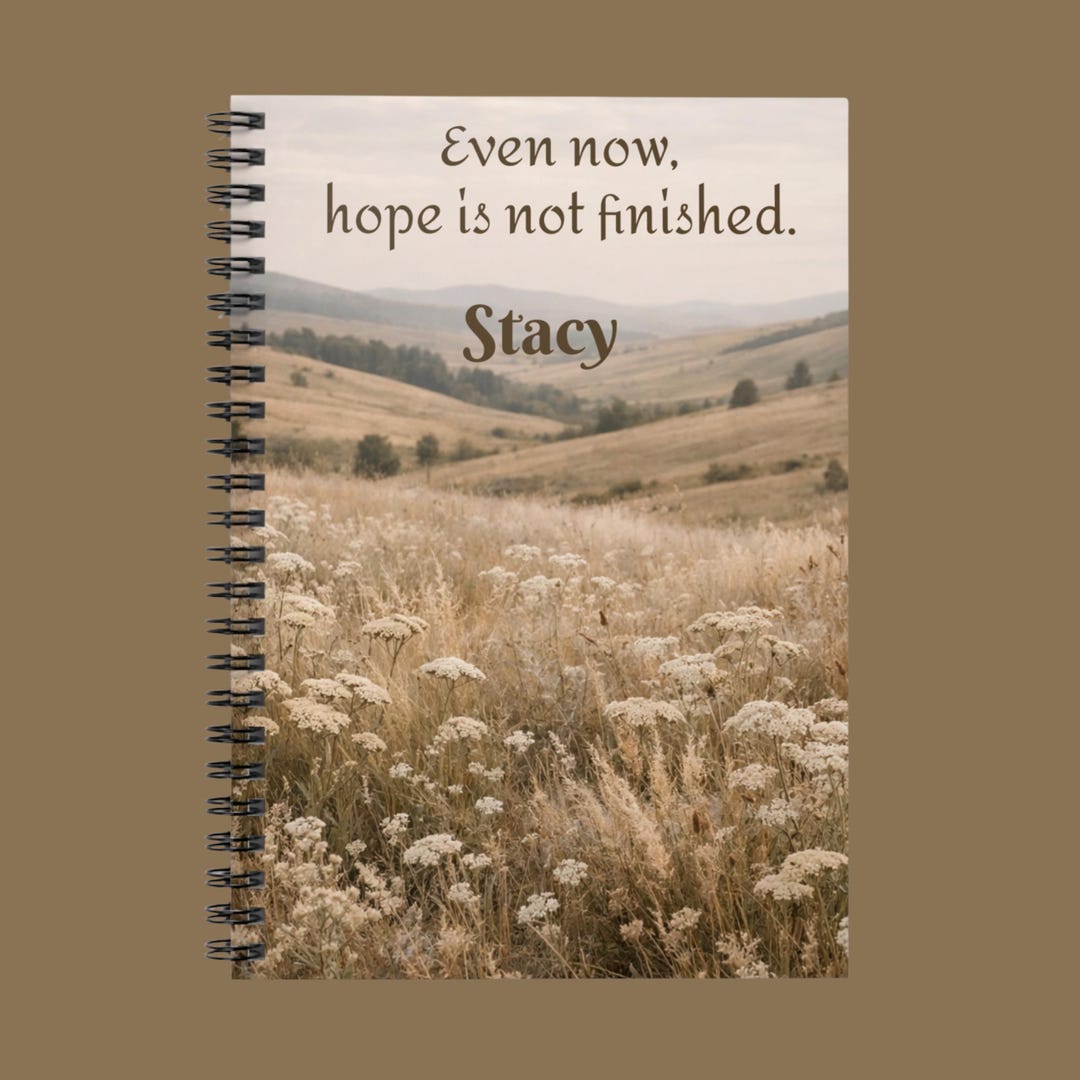 Personalized Encouragement Journal, Sympathy Notebook, Journal Mental ...