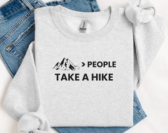 Sudadera de montaña, camiseta divertida para actividades al aire libre, para hacer senderismo, sudadera de cuello redondo, regalo para amantes de la montaña, camiseta de aventura para acampar
