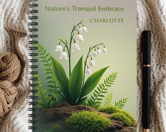 Gepersonaliseerde lelietje-van-dalendagboek: gepersonaliseerd natuurnotitieboekje