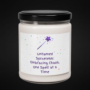 Magical Witch Candle, Infused Embrace Chaos Candle, Spell Candle,  Gift for Witches & Spellcasters,  Whimsical Witch Candle, Mage Gift