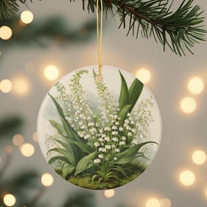 Lilly of the Valley Ornament, Nature-Inspired Christmas Ornament, Lily-of-the-Valley Lover, Birth Flower Ornament, Lily-of-the-Valley Person