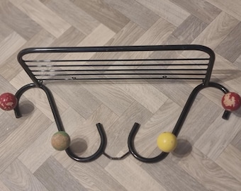 Vintage Roger Feraud Atomic Coat Stand, Midcentury French Retro Wall Rack
