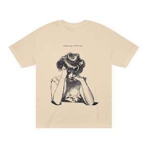 BAGWAY Retro Unisex Classic Tee, Casual Graphic Shirt, Vintage Style Top, Cool Gift for Teens, Street Style Apparel, Summer Fashion image 4