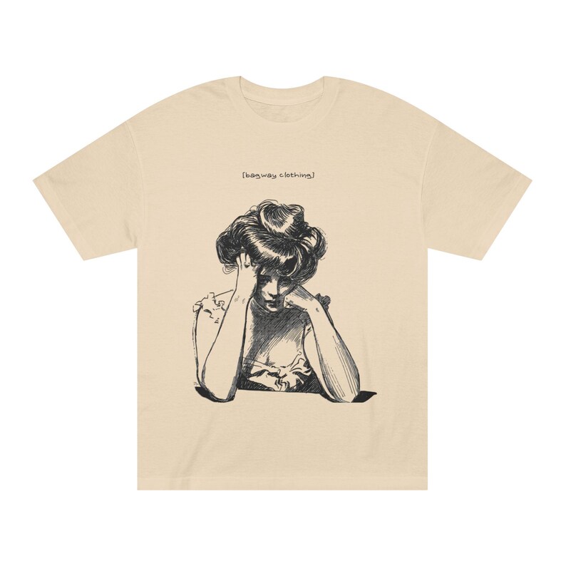 BAGWAY Retro Unisex Classic Tee, Casual Graphic Shirt, Vintage Style Top, Cool Gift for Teens, Street Style Apparel, Summer Fashion image 4