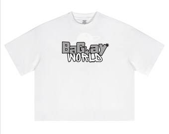 Bagway World Unisex Heavyweight Short-Sleeved Oversized Cropped T-Shirt(280GSM)