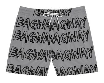 Bañador gris moderno BAGWAY para hombre, ropa de playa elegante, ideal para días de verano, ropa de resort, atuendo para fiestas en la piscina, regalo único