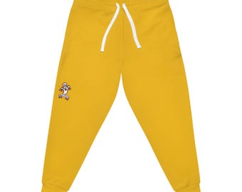 Bagway Vibrant Yellow Joggers - Comfy Athletic Pants for Men and Women, Streetwear Sweatpants, Workout Lounge Trousers, Running Track