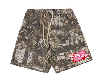 Pantalones cortos unisex Bagway 2020 de felpa francesa con estampado de camuflaje (400 g/m²)