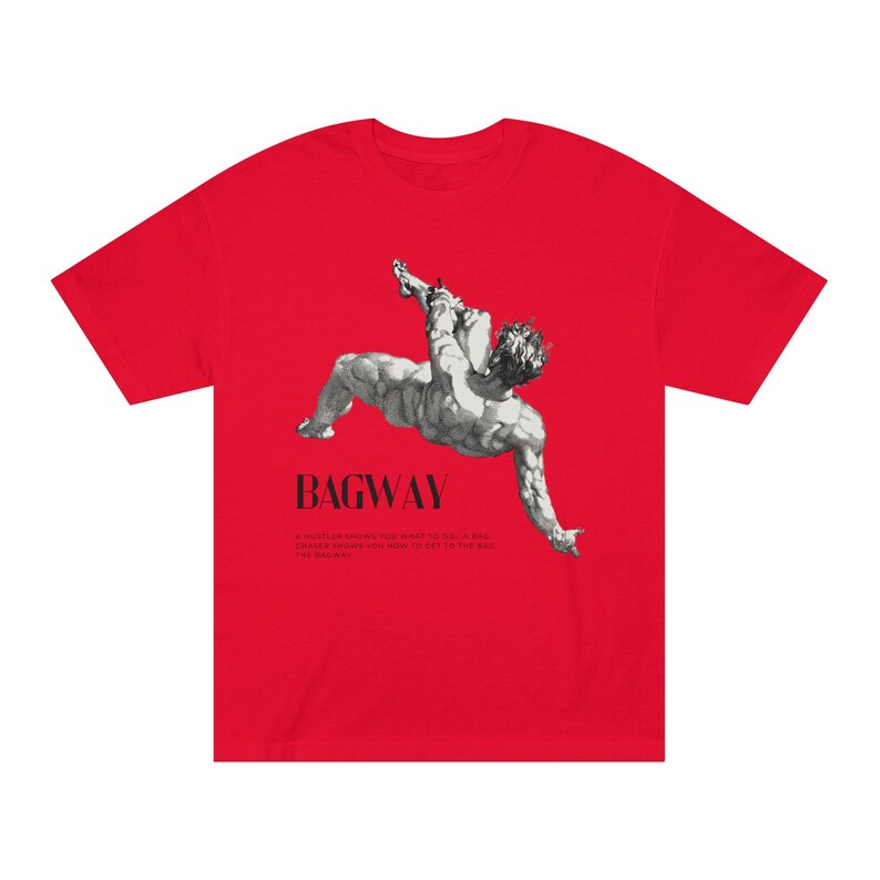 BAGWAY Retro Unisex Classic Tee, Casual Graphic Shirt, Vintage Style Top, Cool Gift for Teens, Street Style Apparel, Summer Fashion image 12