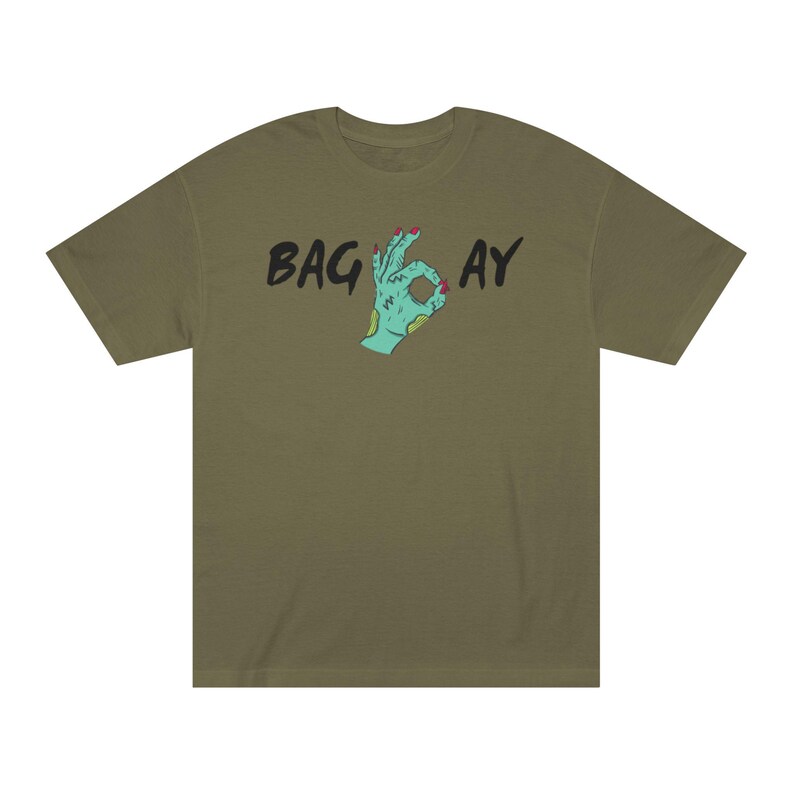 Bagway EASY Money Unisex Classic Tee, Funny Graphic T-Shirt for Halloween, Casual Wear, Gift for Friends, Streetwear Style, Unique Design image 6