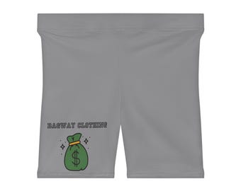 BAGWAY Trendy Women's Biker Shorts - Perfect for Athleisure, Summer Workouts, Yoga, Casual Outings, and Festivals, 'Bagway Clothing' Design