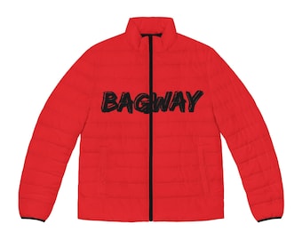 Chaqueta acolchada roja BAGWAY, abrigo de invierno para hombre, ropa de abrigo cálida, moda elegante, ropa Bagway