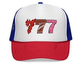 BagWay Lucky 777s Patchwork Trucker Cap | Retro Sport Number Trucker Cap