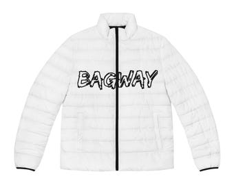 Giacca imbottita BAGWAY, cappotto invernale da uomo bianco e nero, caldo capospalla invernale, elegante giacca imbottita, parka da neve, giacca da sci, per attività all'aperto