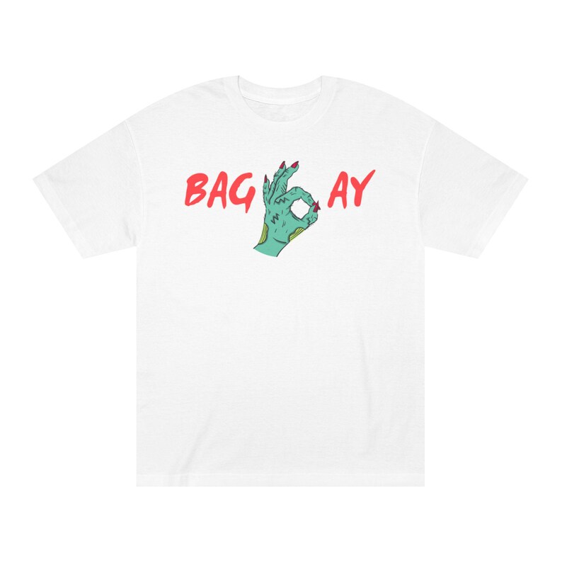 Bagway EASY Money Unisex Classic Tee, Funny Graphic T-Shirt for Halloween, Casual Wear, Gift for Friends, Streetwear Style, Unique Design image 2