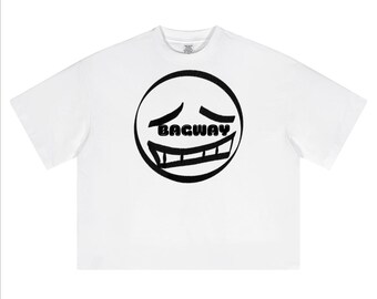 Bagway Expectations Unisex Heavyweight Short-Sleeved Oversized Cropped T-Shirt(280GSM)