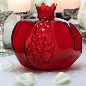 1pc Pomegranate Vase Glass ,Home Decor ,Vase Fruit ,Vase Room ,Decor Creative ,Decor Fruit ,Cachepot Home Decoration ,Flower Vase