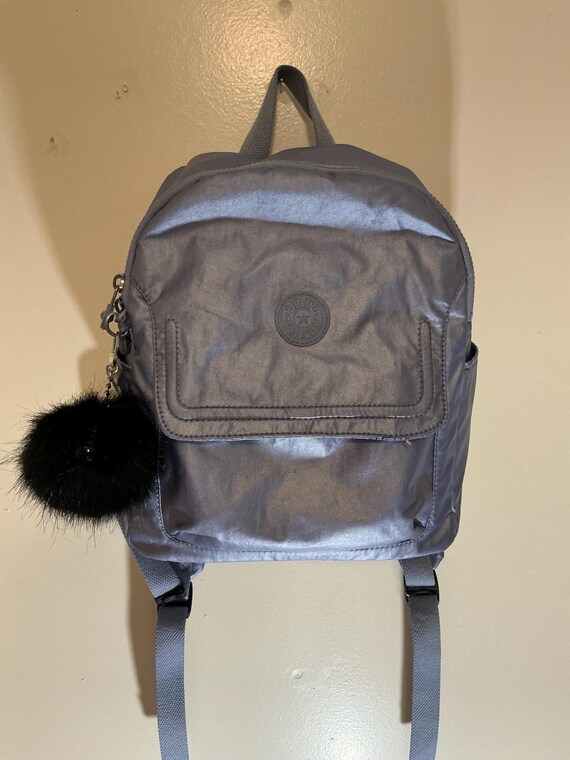 grey fluffy mini backpack Loungefly Pocahontas - Meeko Plush Fur Material Women Bunny Backpack Plush Mini