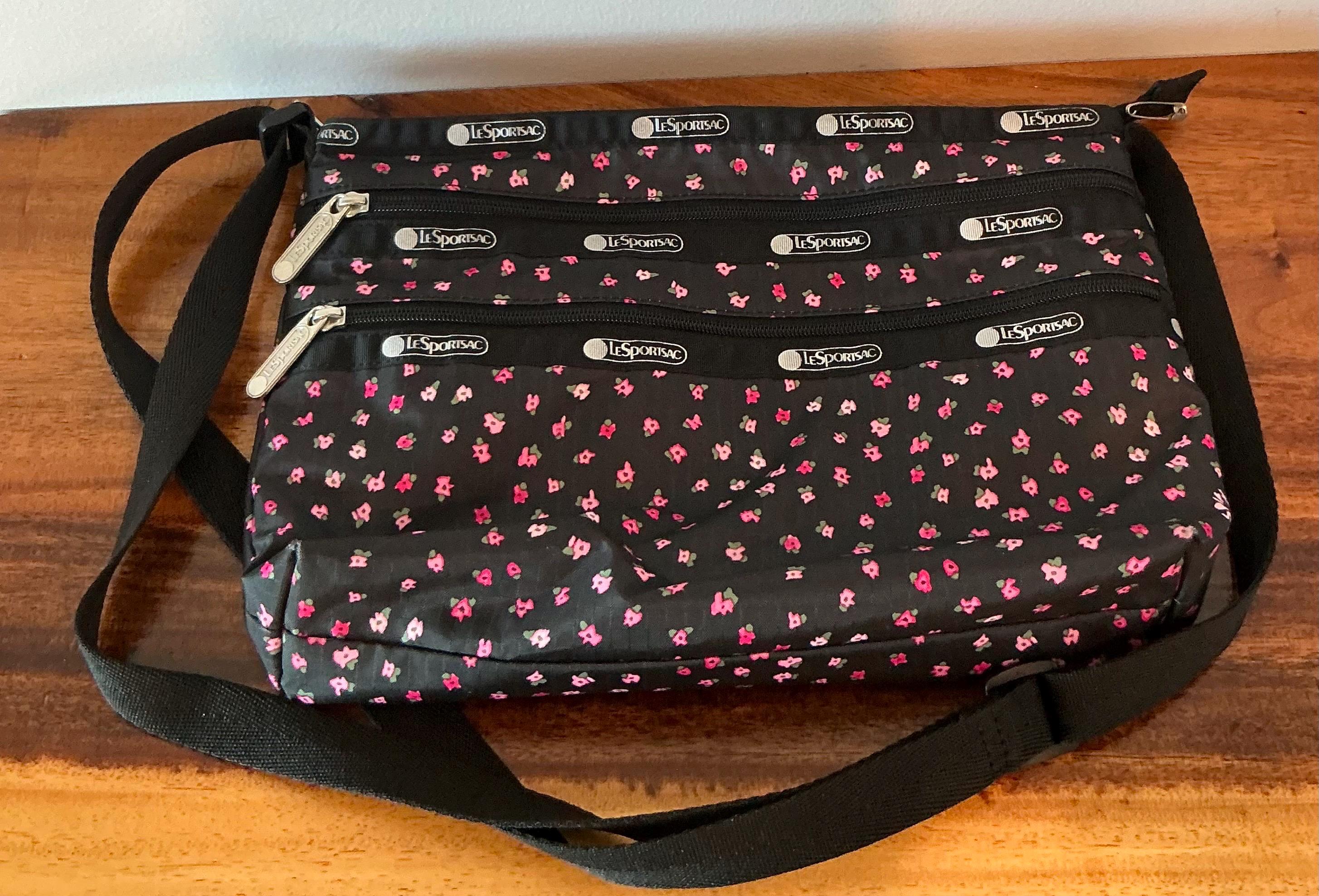 希少なHTFヴィンテージの廃盤花柄レスポートサックナイロンクロス