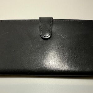 Extremely Rare Vintage HTF Beautiful Black Leather Vintage Coach Wallet