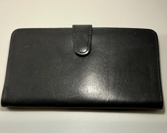 小物 Old Coach Black Leather Bifold Wallet Vintage COACH Black Leather Turn Lock Small Bifold Wallet - Etsy