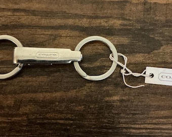 NWT Camel Vintage Coach Classic Leather Key Fob 7210 - Etsy