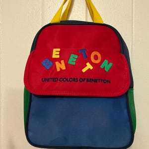 Benetton Backpack - Etsy