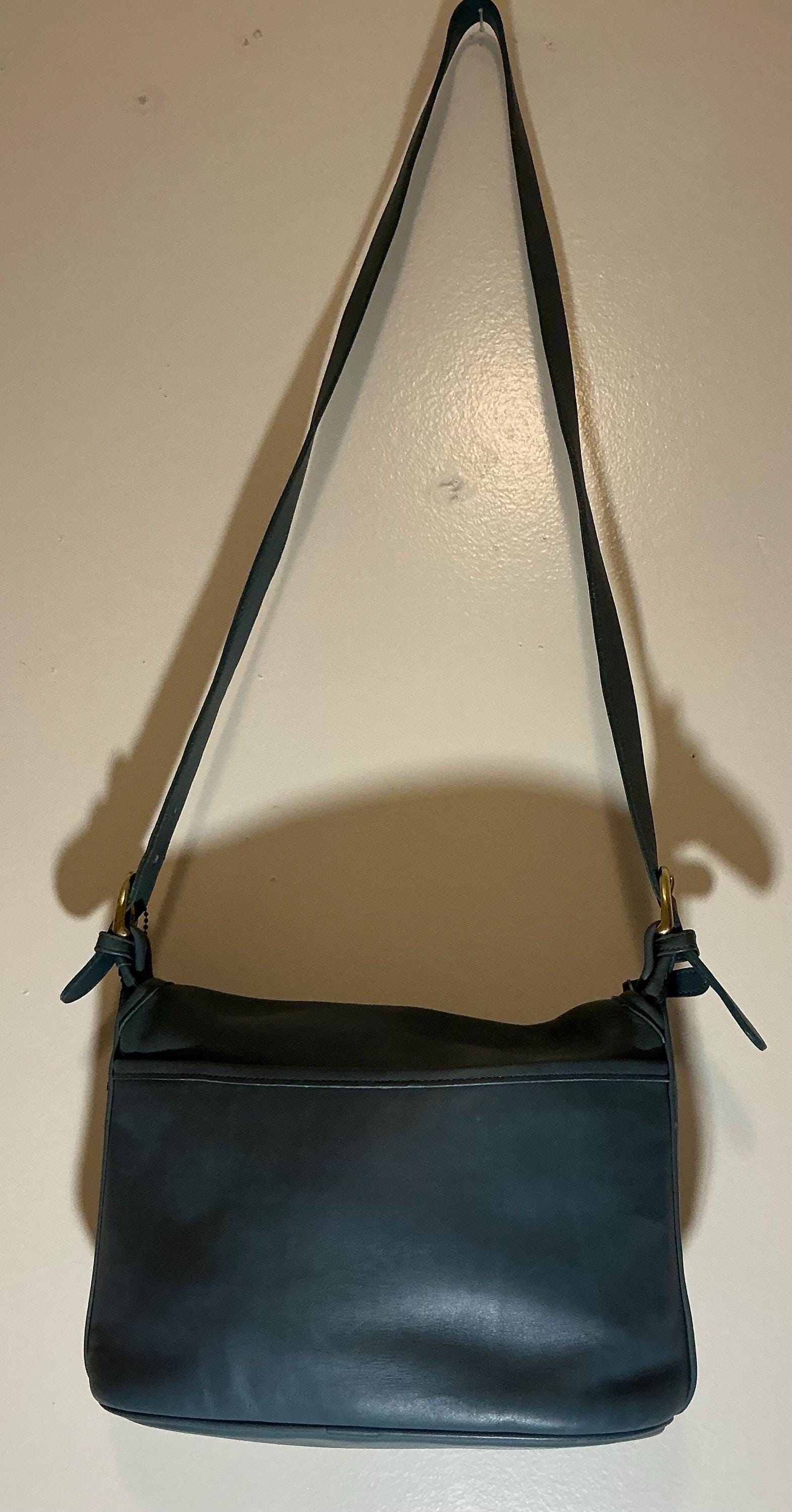 Rare Vintage Powder Blue Old Coach Made in USA 4150 Leather