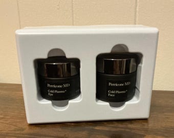 RARE New Perricone MD Cold Plasma Plus Power Duo: Face and Eye Cream