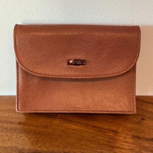 Eine sehr seltene Vintage Braun Leder Longchamp Paris Gürteltasche Gürteltasche
