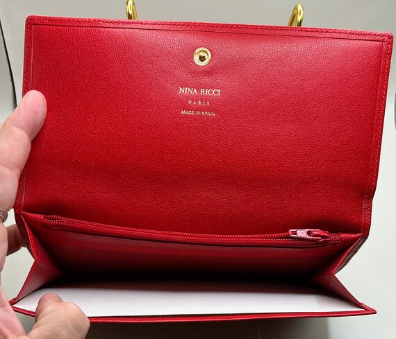 A Rare HTF Beautiful Vintage Nina Ricci NWOT Fire Engine Red