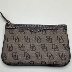 A Vintage Rare HTF Dooney And Bourke Coin Purse Black Small Wallet