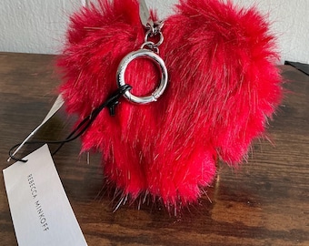Monedero pequeño con cremallera Rebecca Minkoff Heart, raro, nuevo con etiquetas, difícil de encontrar.