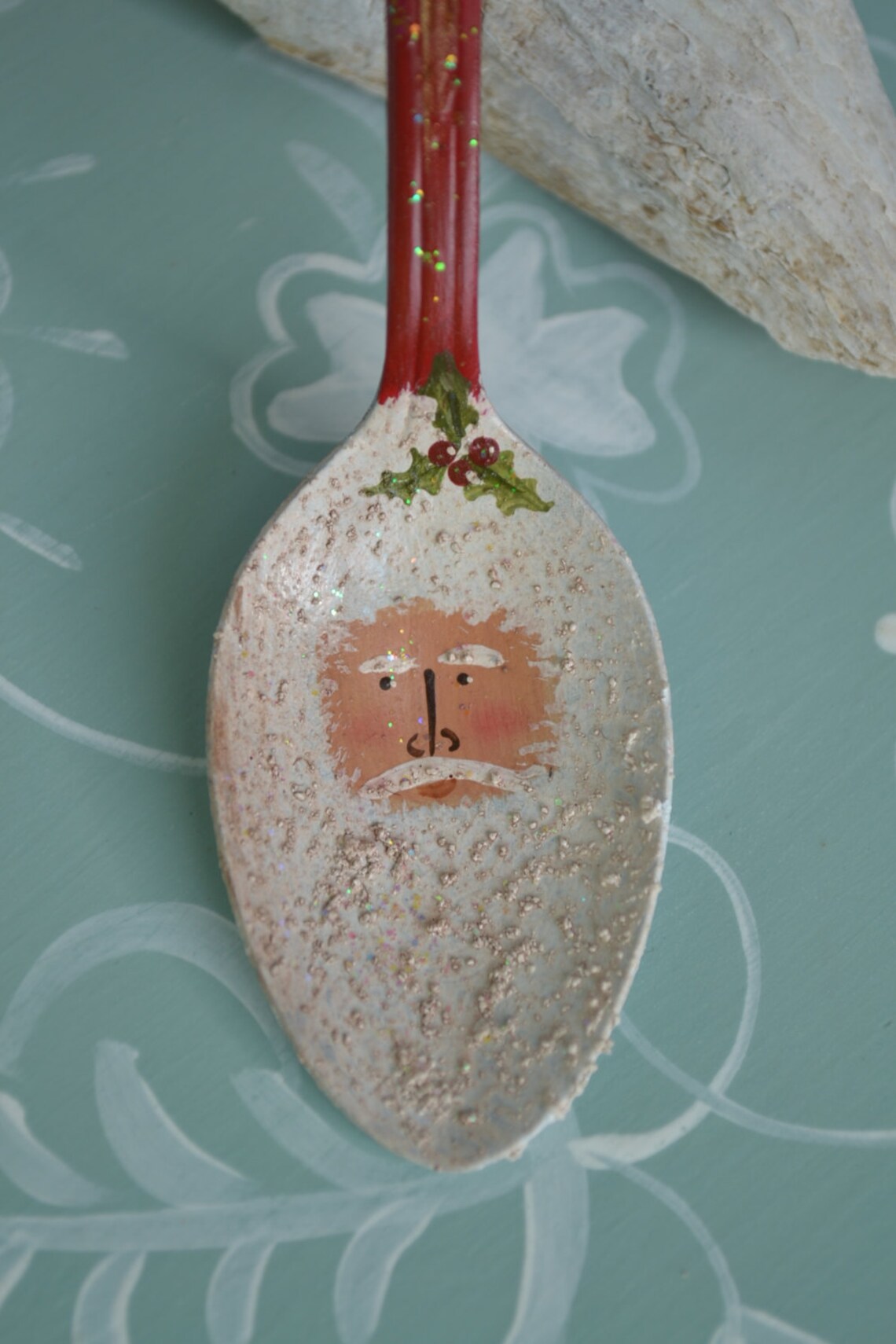Santa Spoon Ornament/ Vintage Ornaments/ Spoon Ornament Etsy
