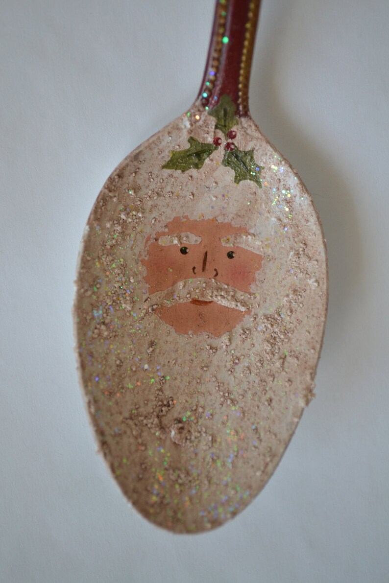 Santa Spoon Ornament/ Vintage Ornaments/ Spoon Ornament Etsy