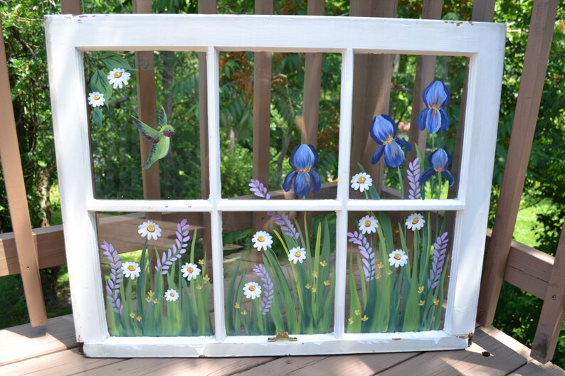 Old Windows/ Painted Windows/ Vintage Windows/ Etsy