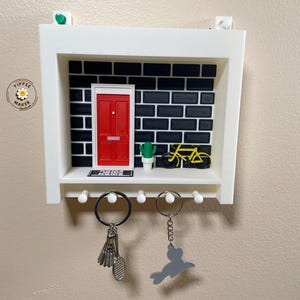 Key Holder - Wall Hook for Couples Housewarming Gift Anniversary decor cute key holder unique key holder home sweet home Keychain Holder