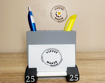 Dumbbell Business Card Holder: Resin Desk Organizer, Gym Gift